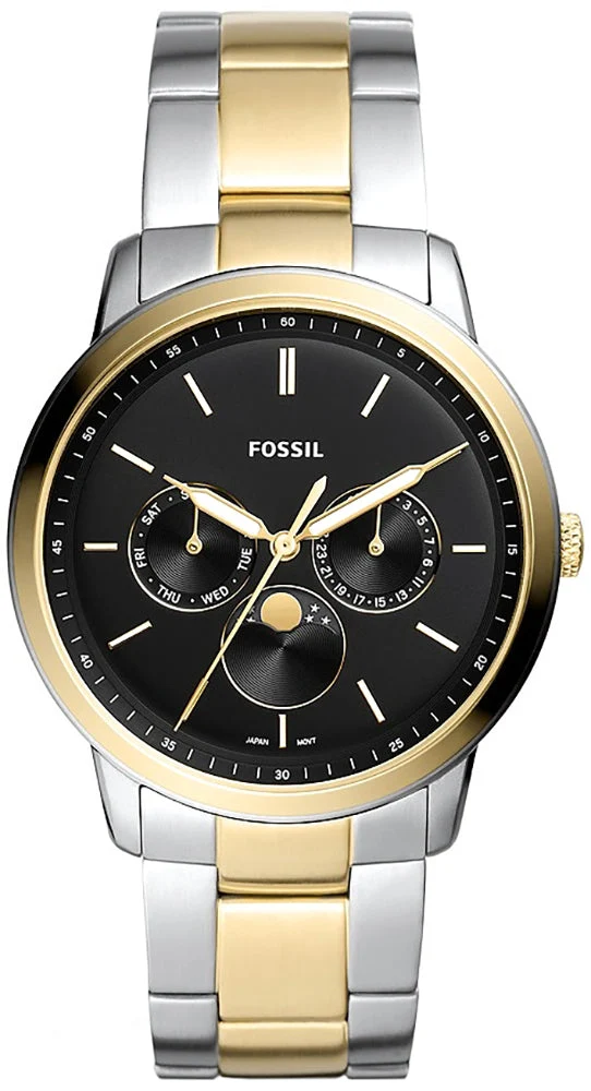 Fossil Neutra Moonphase Multifunction Two-Tone Stainless Steel Men's Watch - FS5906