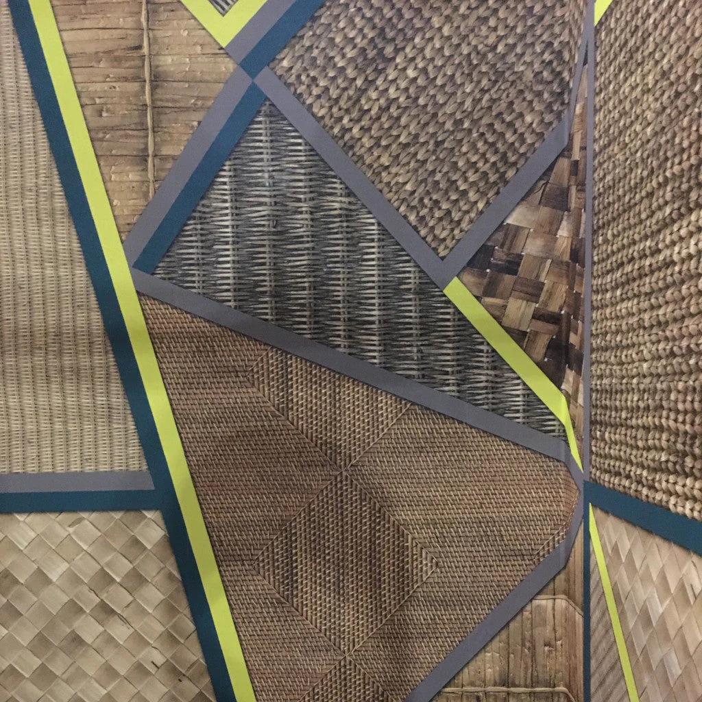 Wicker Geometric Mural Wallpaper