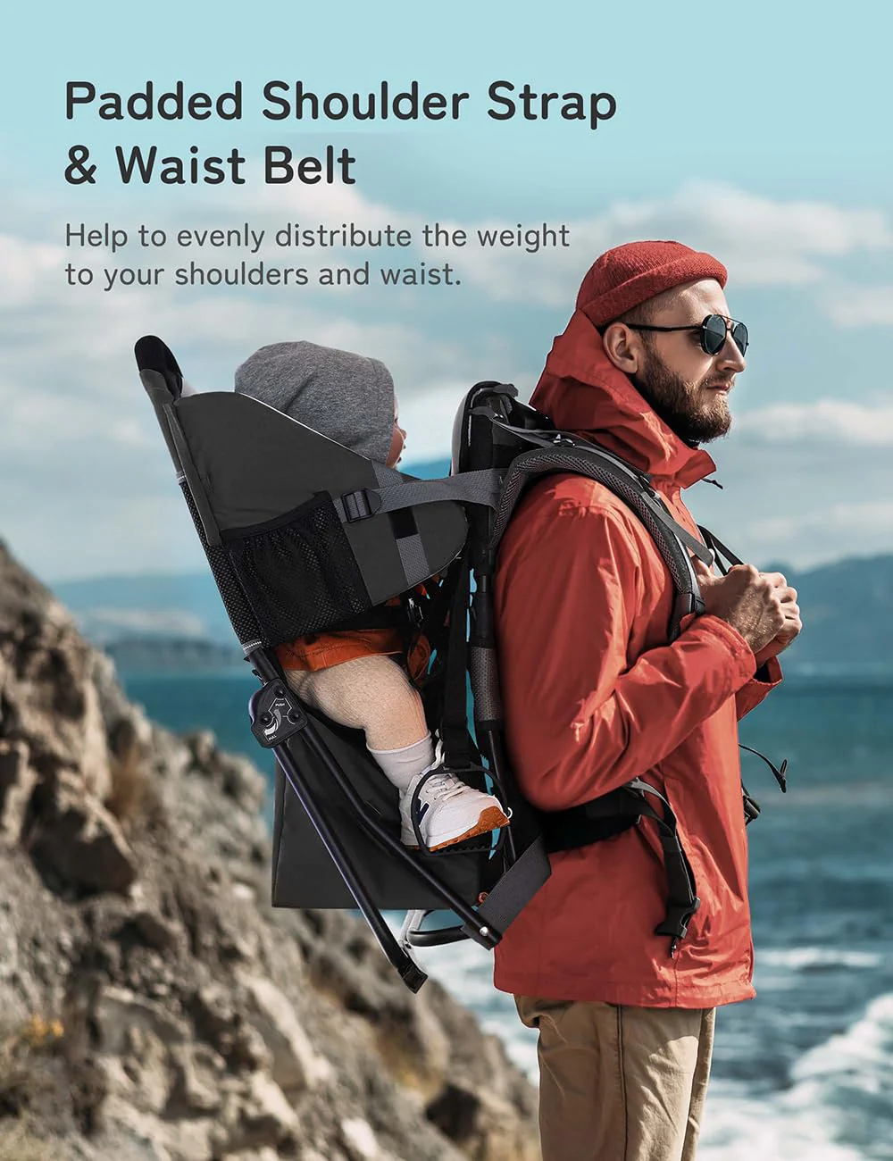 Besrey Baby Backpack Carrier, Toddler Hiking Backpack
