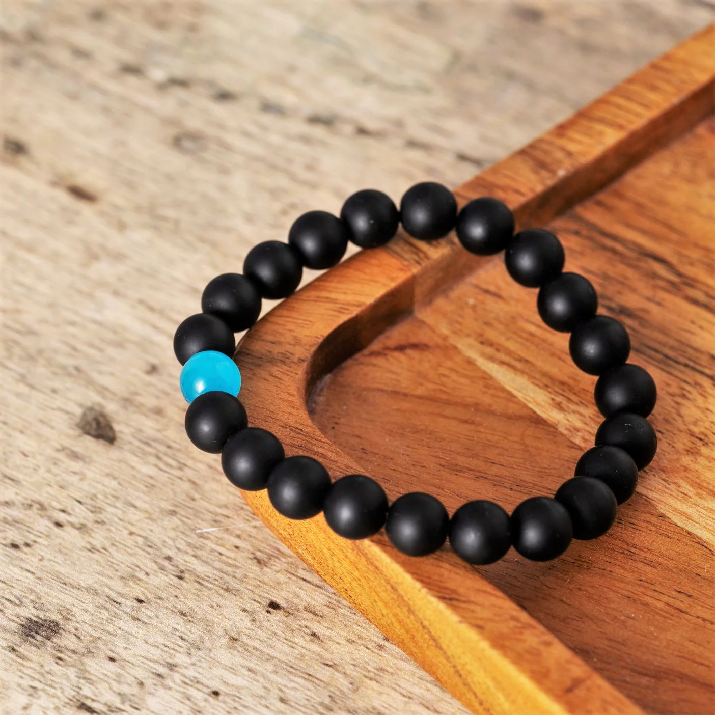 Balans Armband - Frosted Onyx & Opaliet - Focus