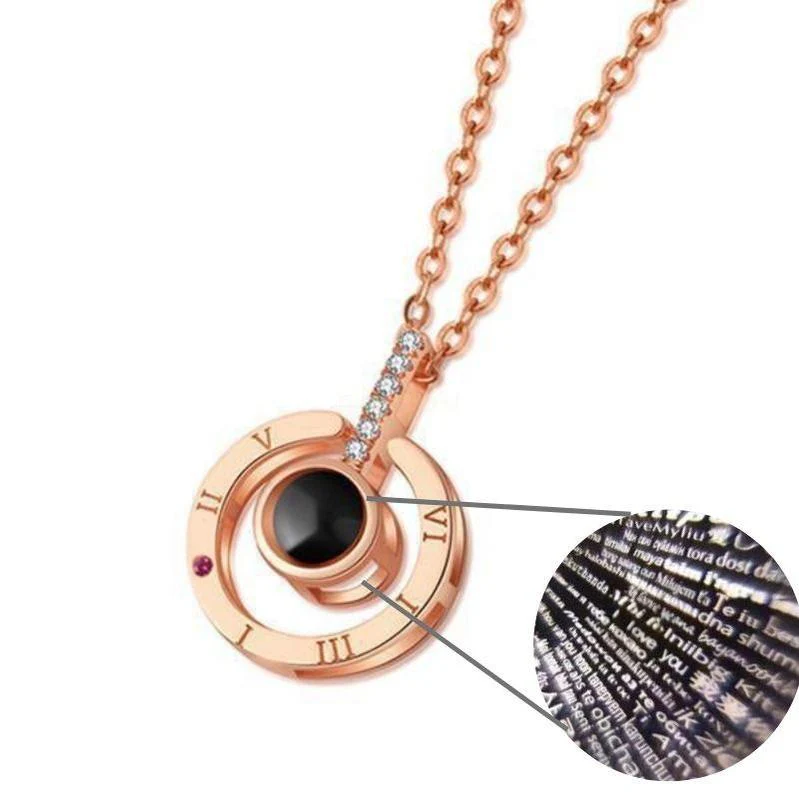 I Love You Ketting - Geheime boodschap - 925 Sterling Zilver - Liefde