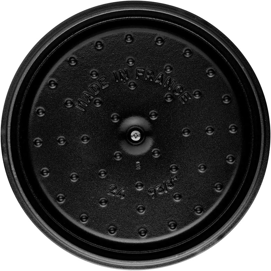 STAUB Garnek żeliwny, okrągły 28 cm, 6,7 L, Czarny
