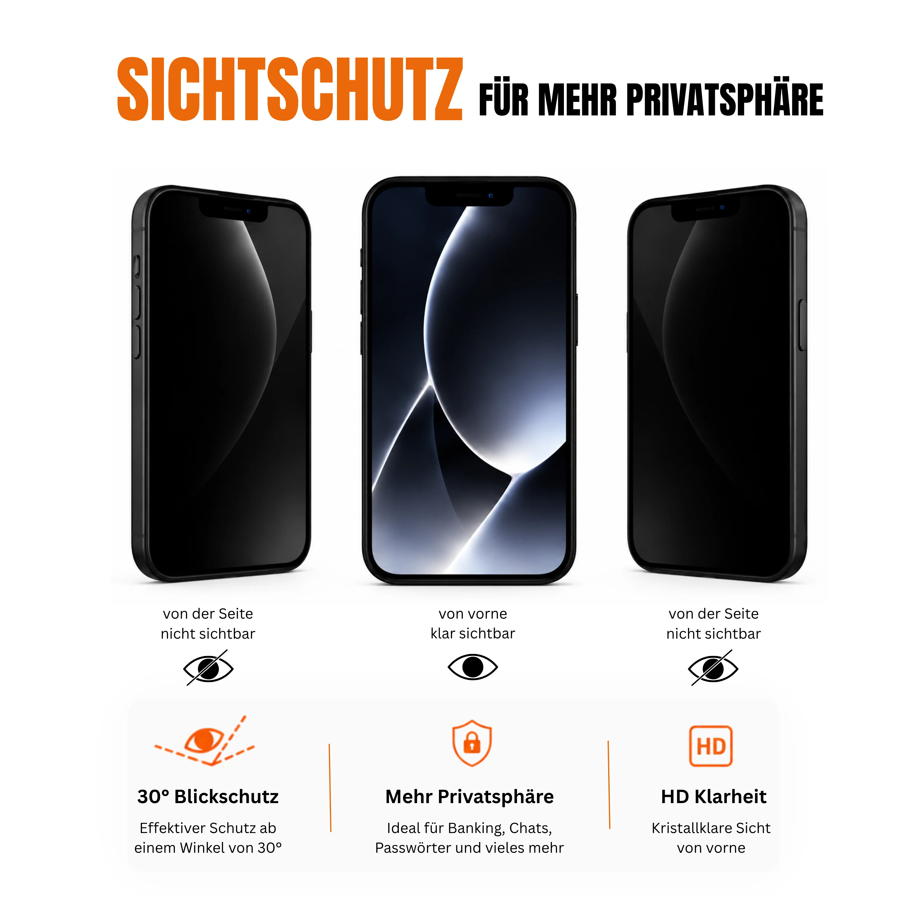 Transparente H��lle f��r iPhone mit Displayschutz