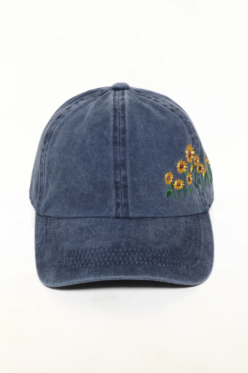 Sunflowers Cotton Baseball Hat