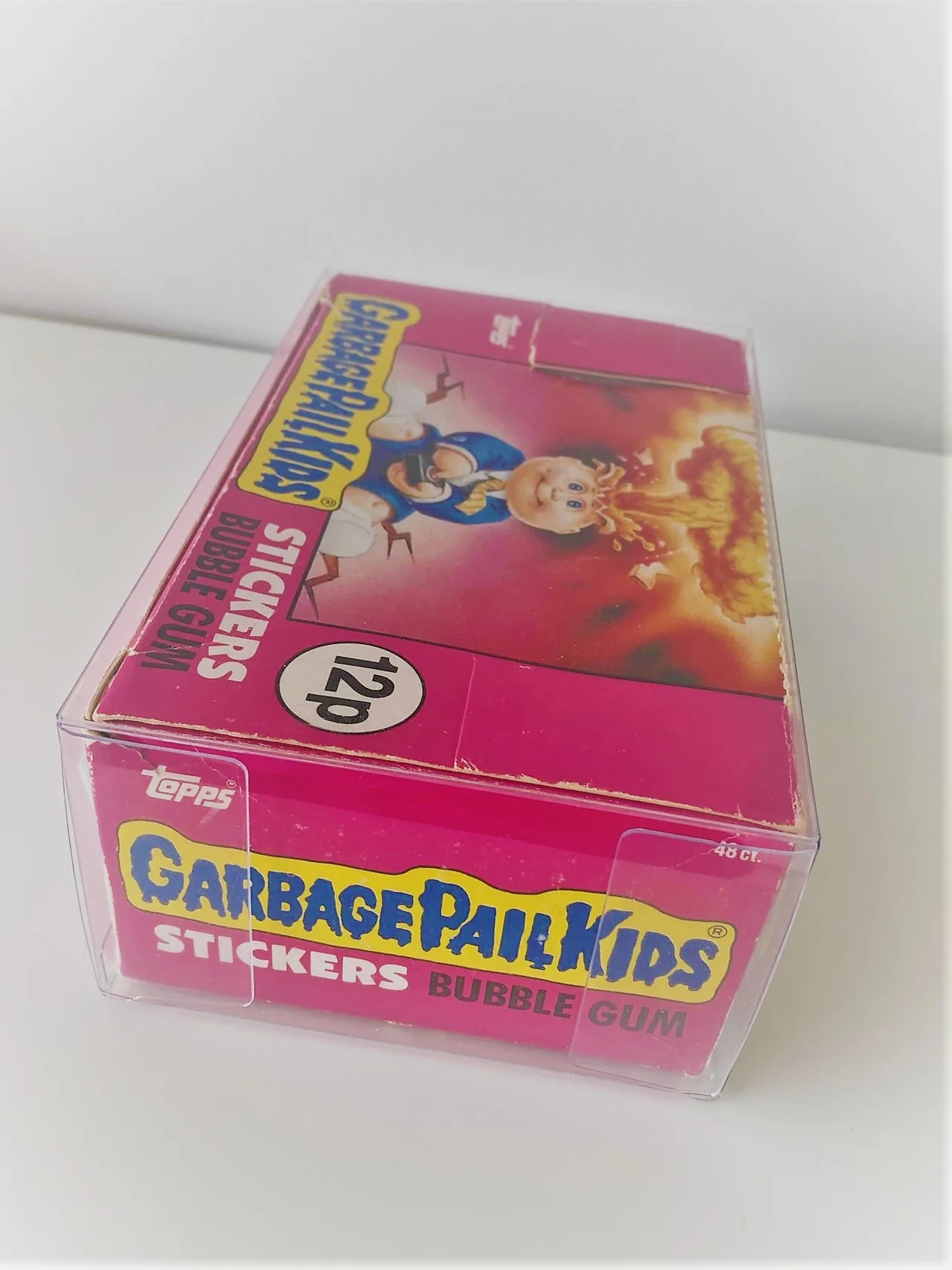 5x Thick Plastic (PET) Protection Boxes For UK Garbage Pail Kids/Garbage Gang Original Series
