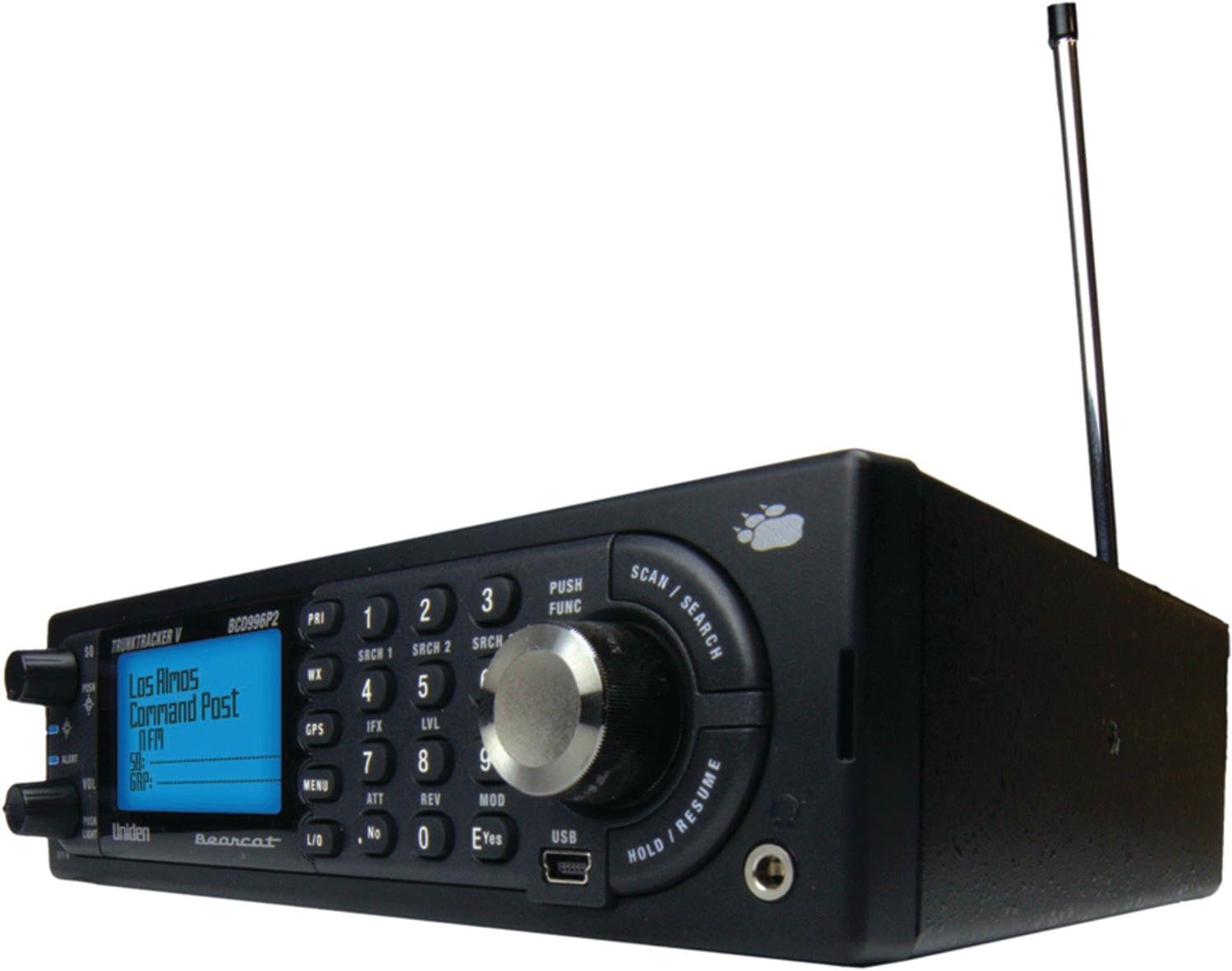 BCD996P2 Digital Mobile TrunkTracker V Scanner, 25,000 Dynamically Allocated Channels, Close Call RF Capture Technology, 4-Line Alpha display, Base/Mobile Design, Phase 2