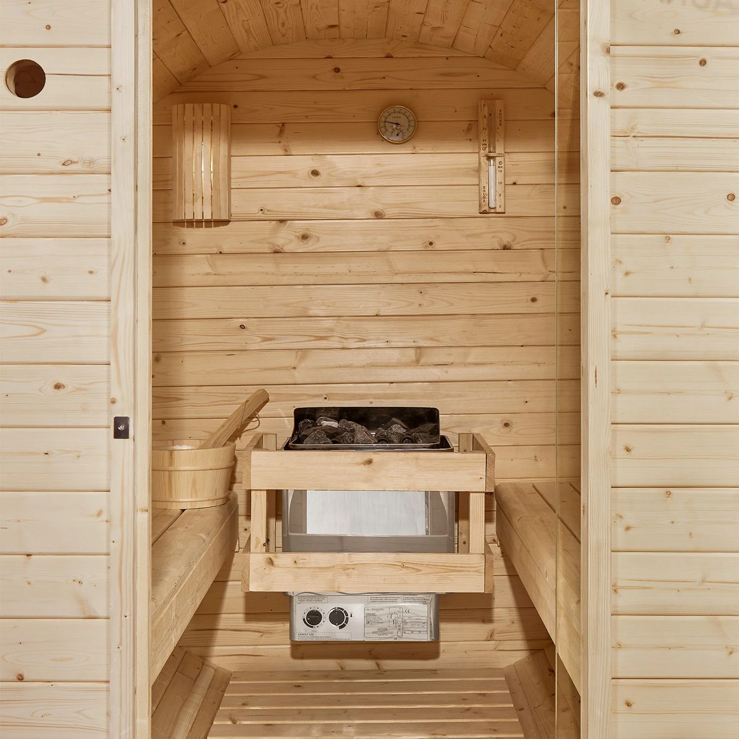 2025 Sauna barril Spitzbergen con estufa de sauna