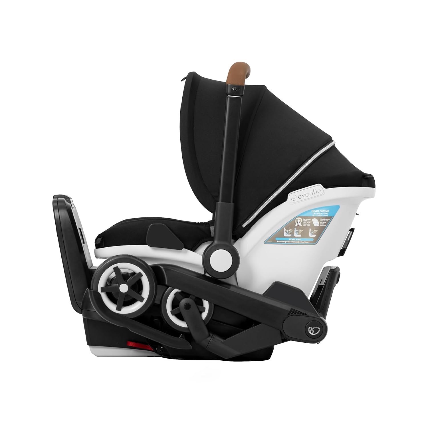 Gold Shyft DualRide Infant Car Seat and Stroller Combo with Carryall Storage (Moonstone Gray)