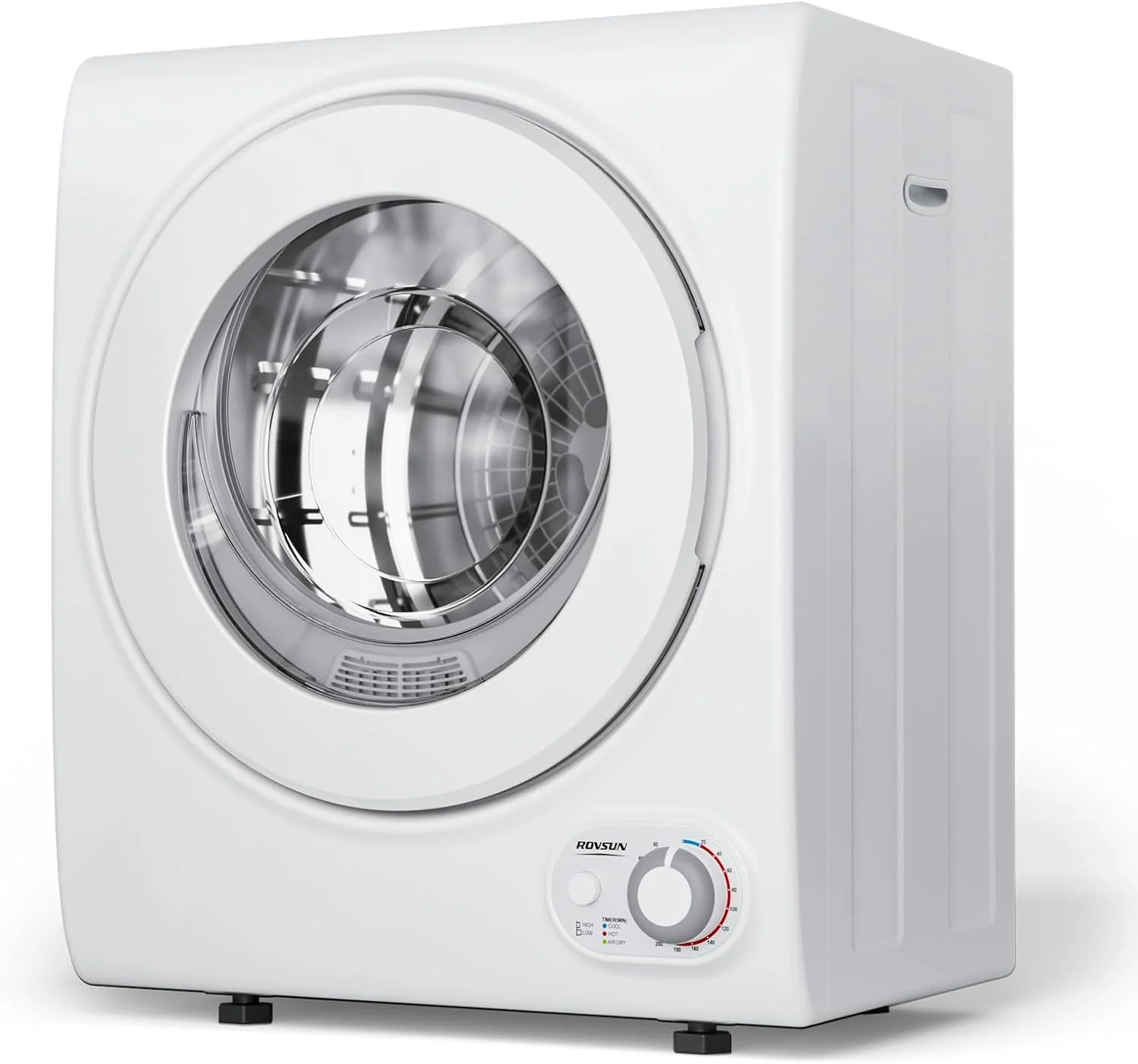 ROVSUN 110V Portable Clothes Dryer, High End Laundry Front Load Tumble Dryer Machine
