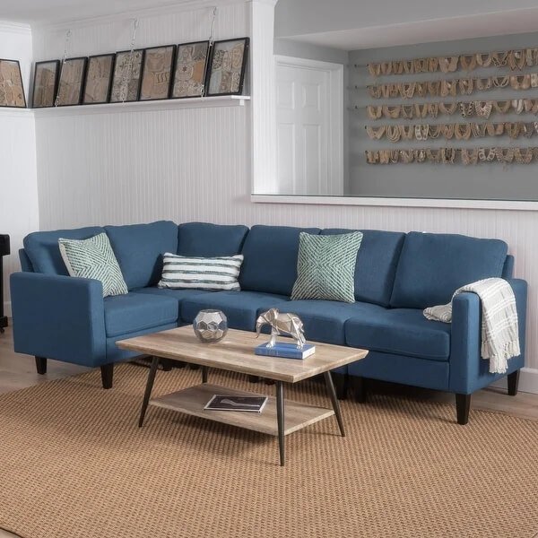 Zahra Modern 5-Piece Fabric Sofa