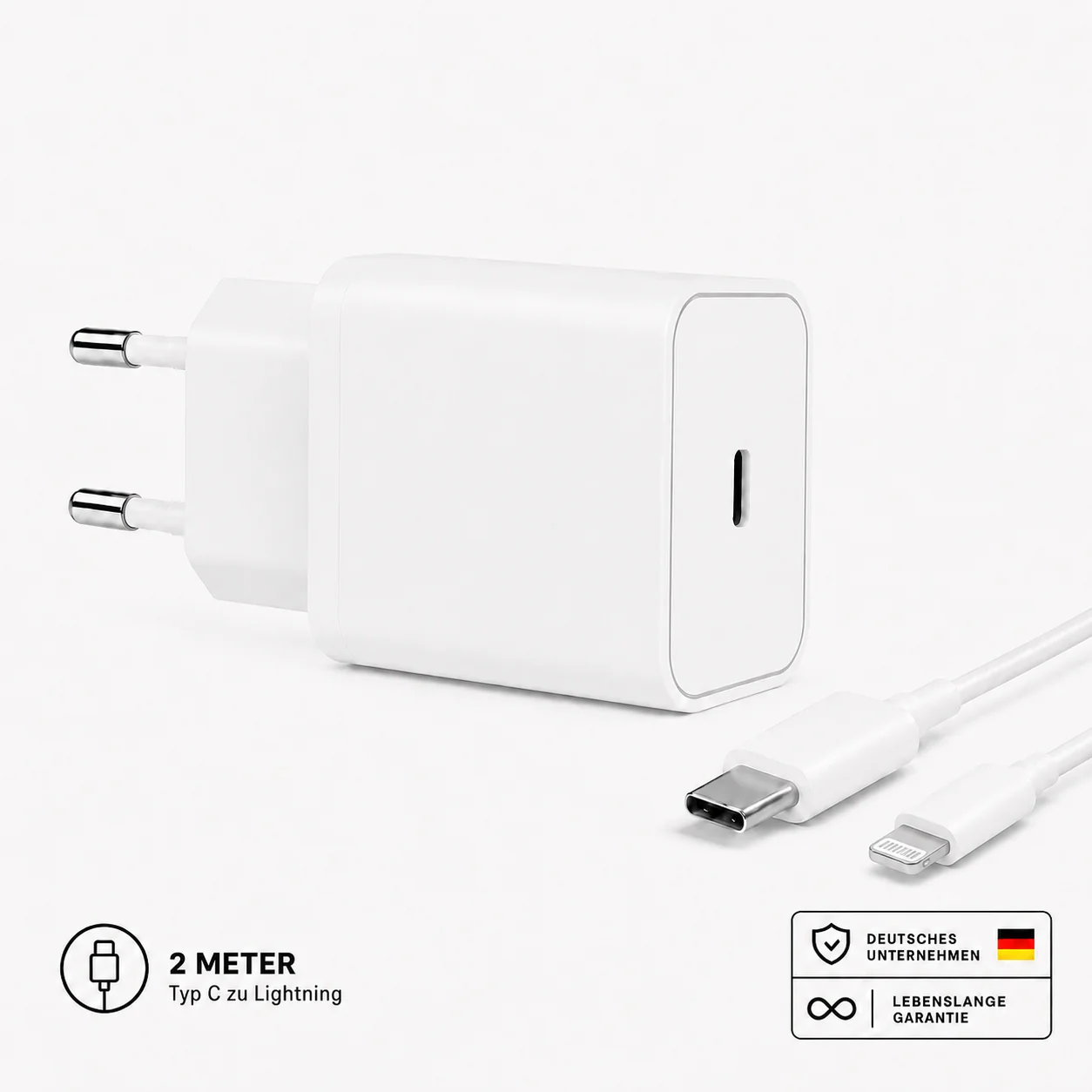 45W USB-C Schnellladegerät mit Kabel �?Netzteil, Ladegerät & Ladeadapter für iPhone, Samsung, Xiaomi & Huawei