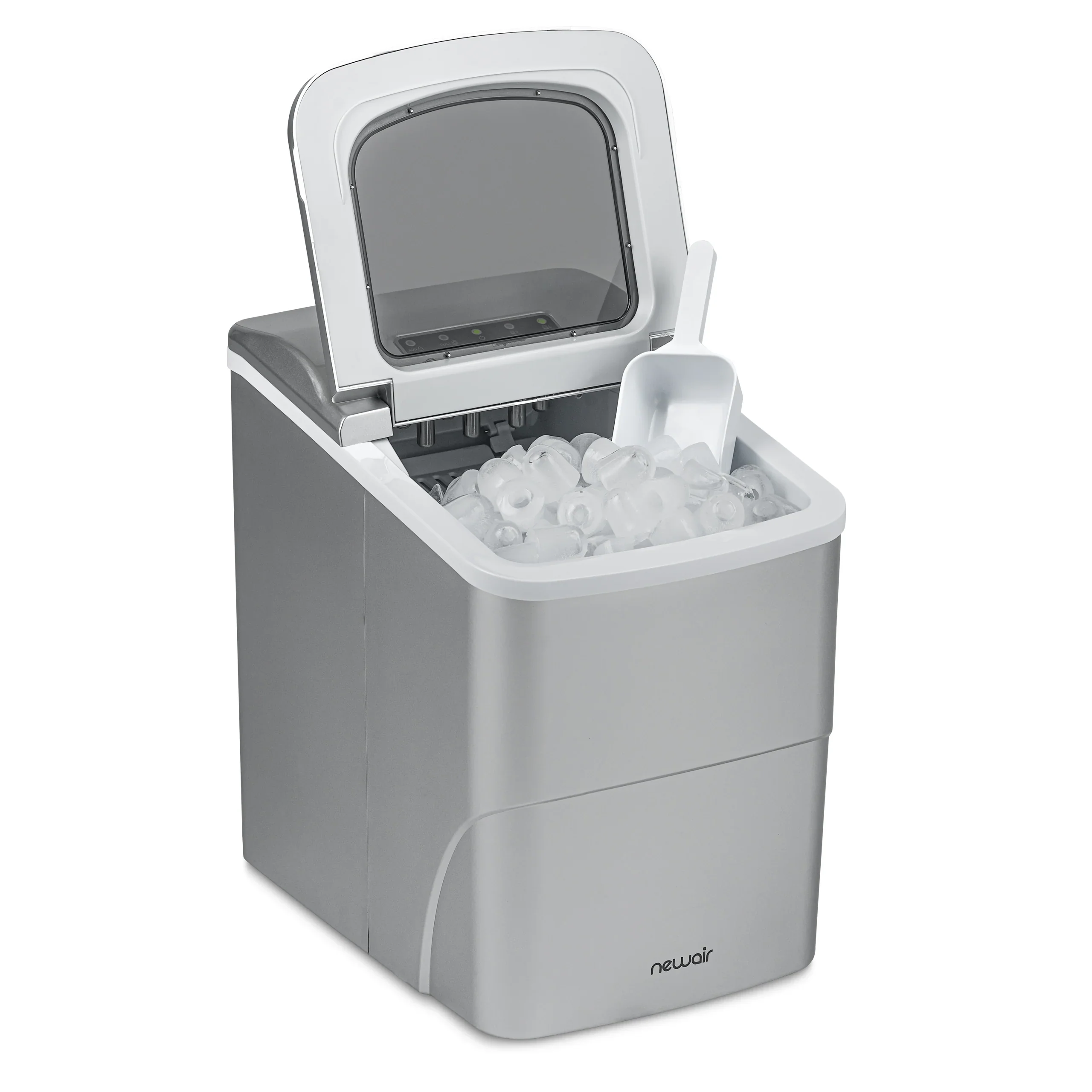 2025 Máquina de Hielo de Encimera Newair® – Cubitos en Forma de Bala, 12 kg/día – Negro Mate