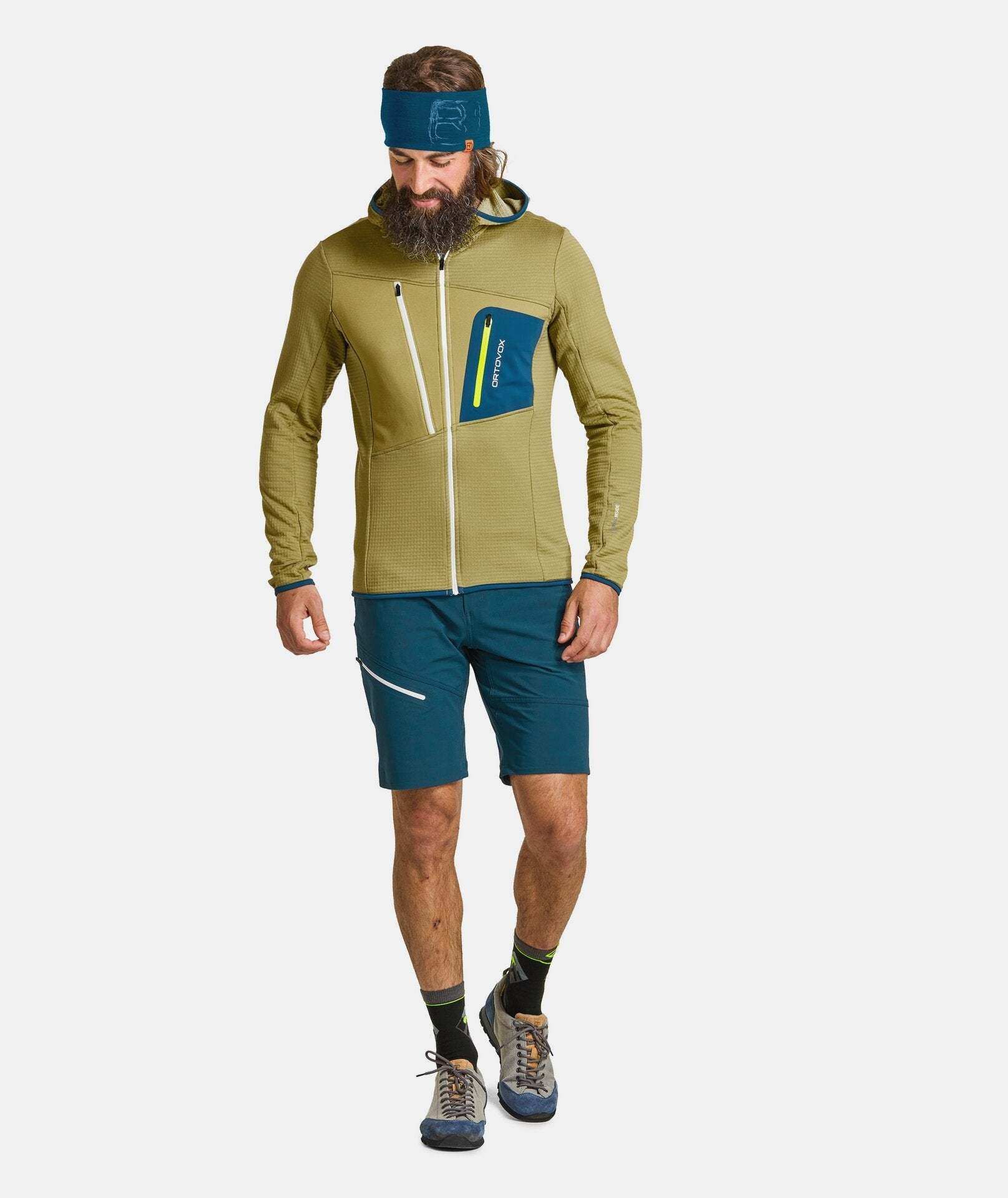 Fleece Grid Hoody m