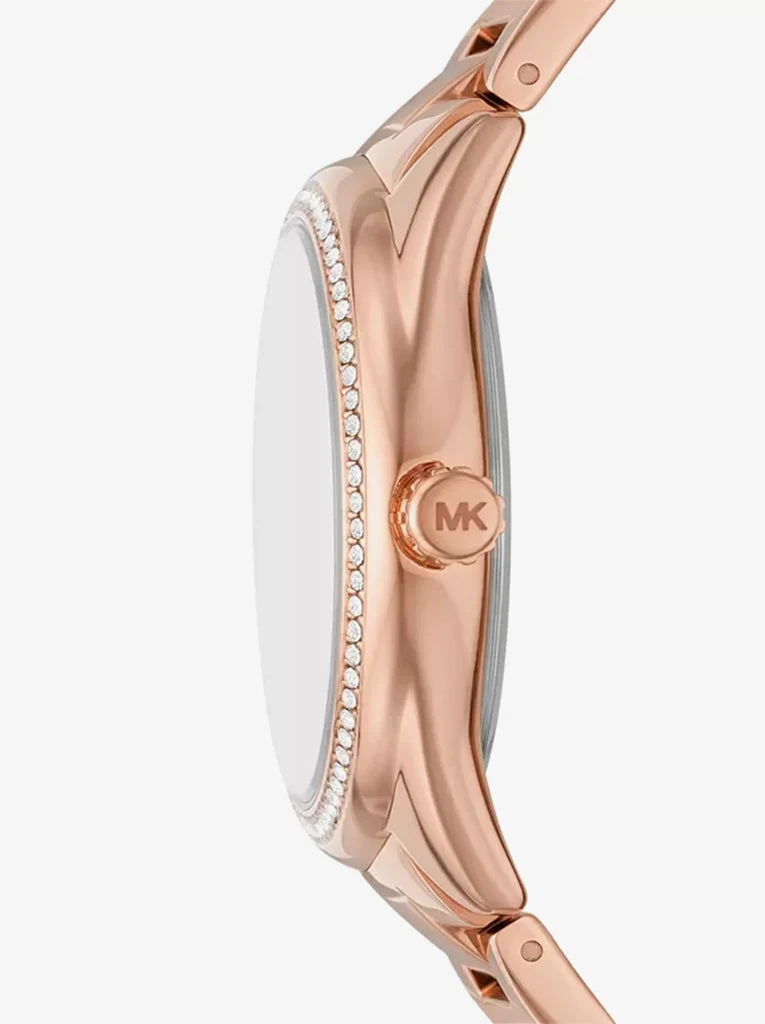 Michael Kors Janelle Rose Gold-Tone and Mulberry Women's Watch - MK7382