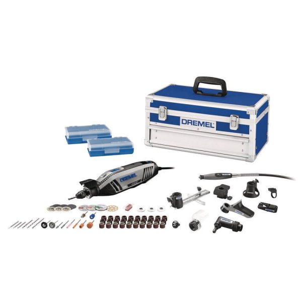 4300-9/64 4300 Series 1.8 Amp Variable Speed Corded Rotary Tool Kit with Mounted Light, 64 Accessories, 9 Attachments and Case