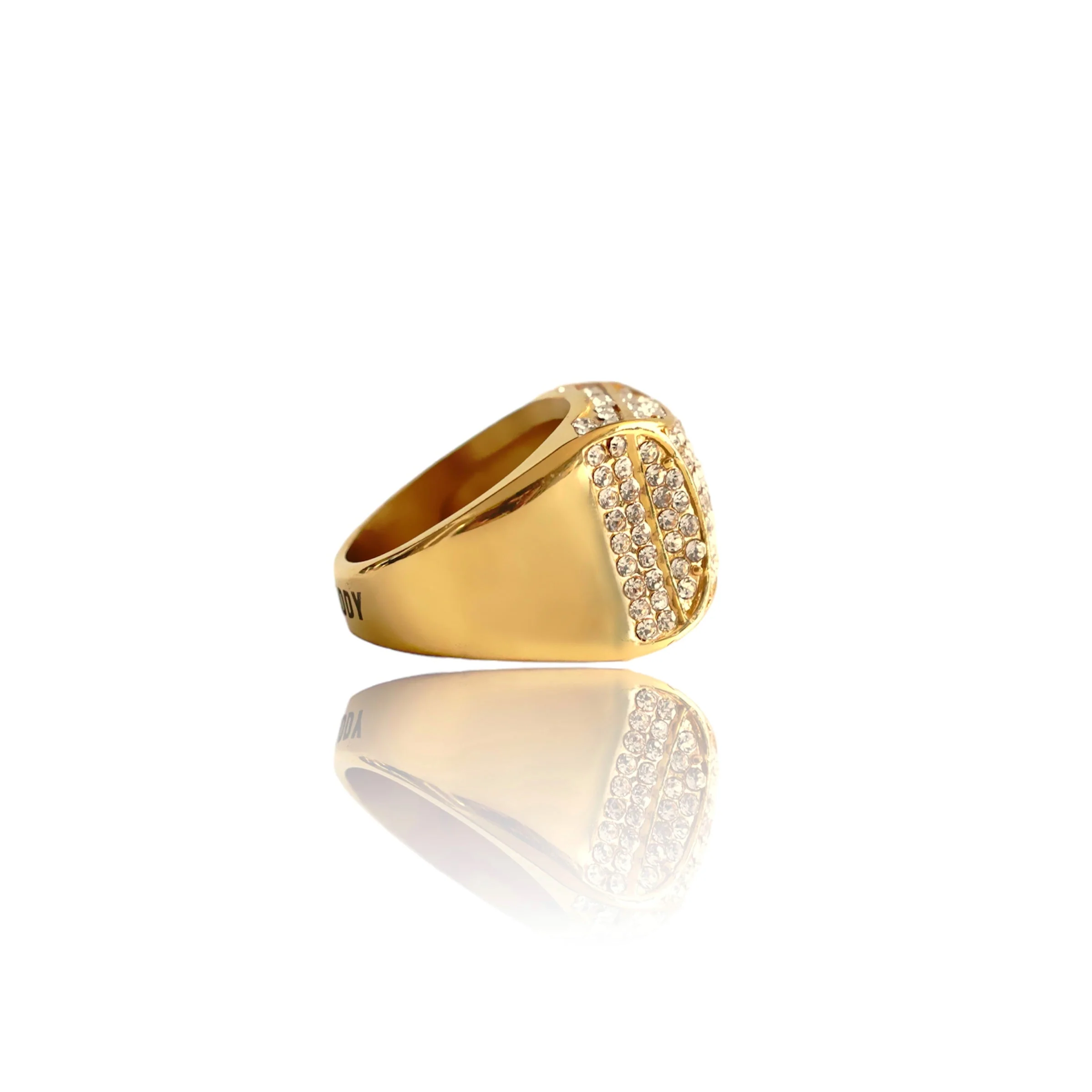 Big Daddy Bling Empire Gold Iced Out Ring