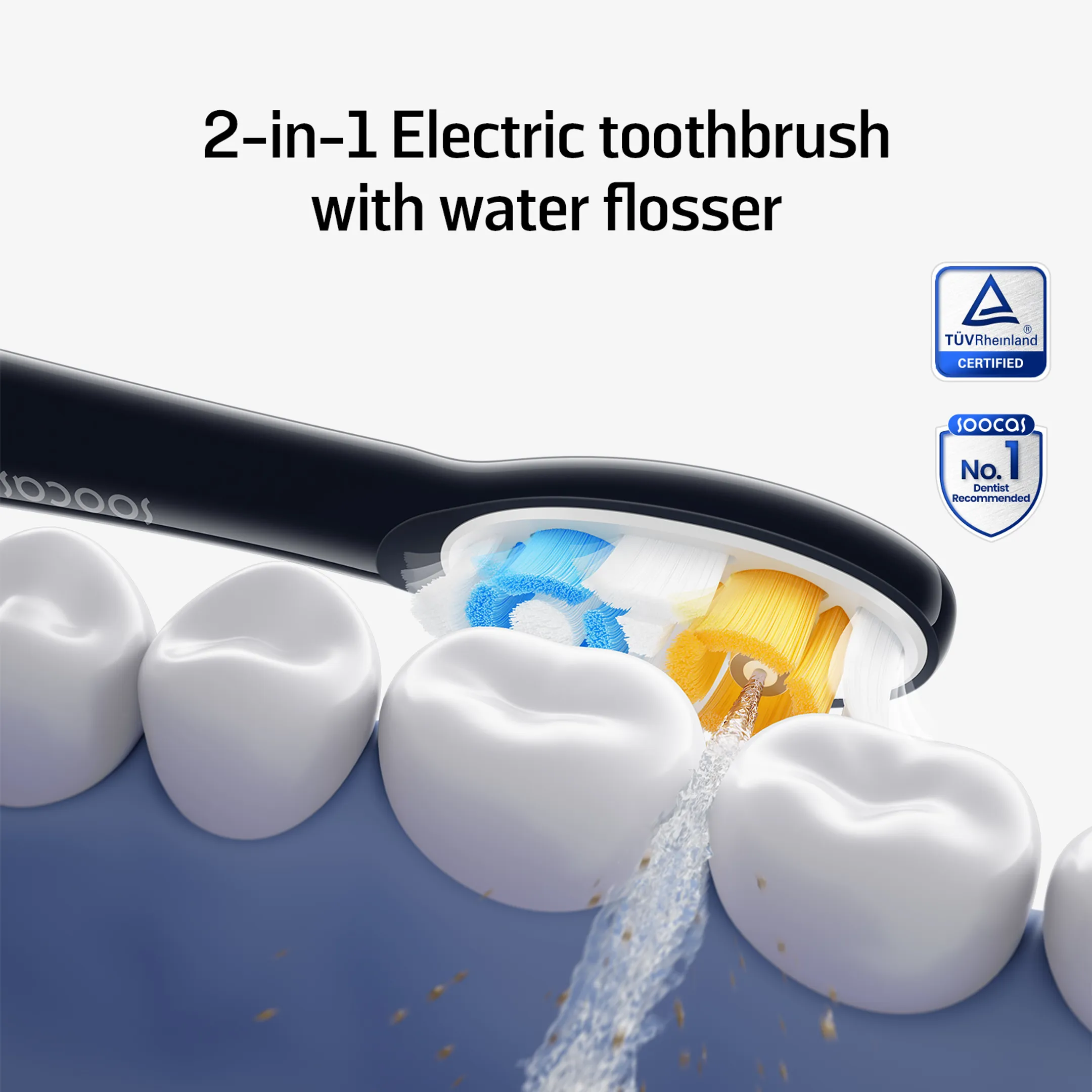 Soocas Elektrische tandenborstel NEOS II 2-in-1 met waterflosser