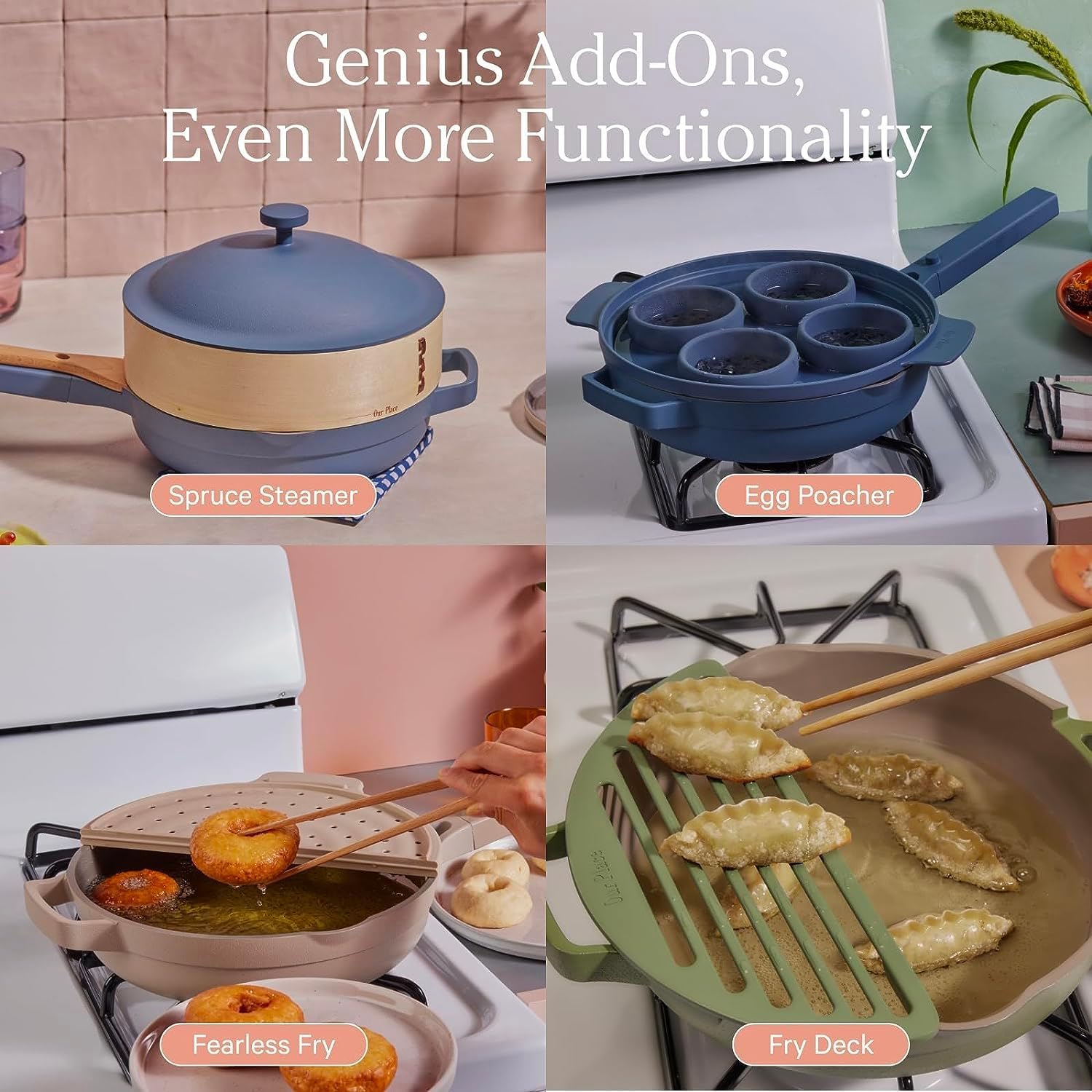 10.5-Inch Ceramic Nonstick Skillet Pan, Toxin-Free with Stainless Steel Handle, Oven Safe Sage