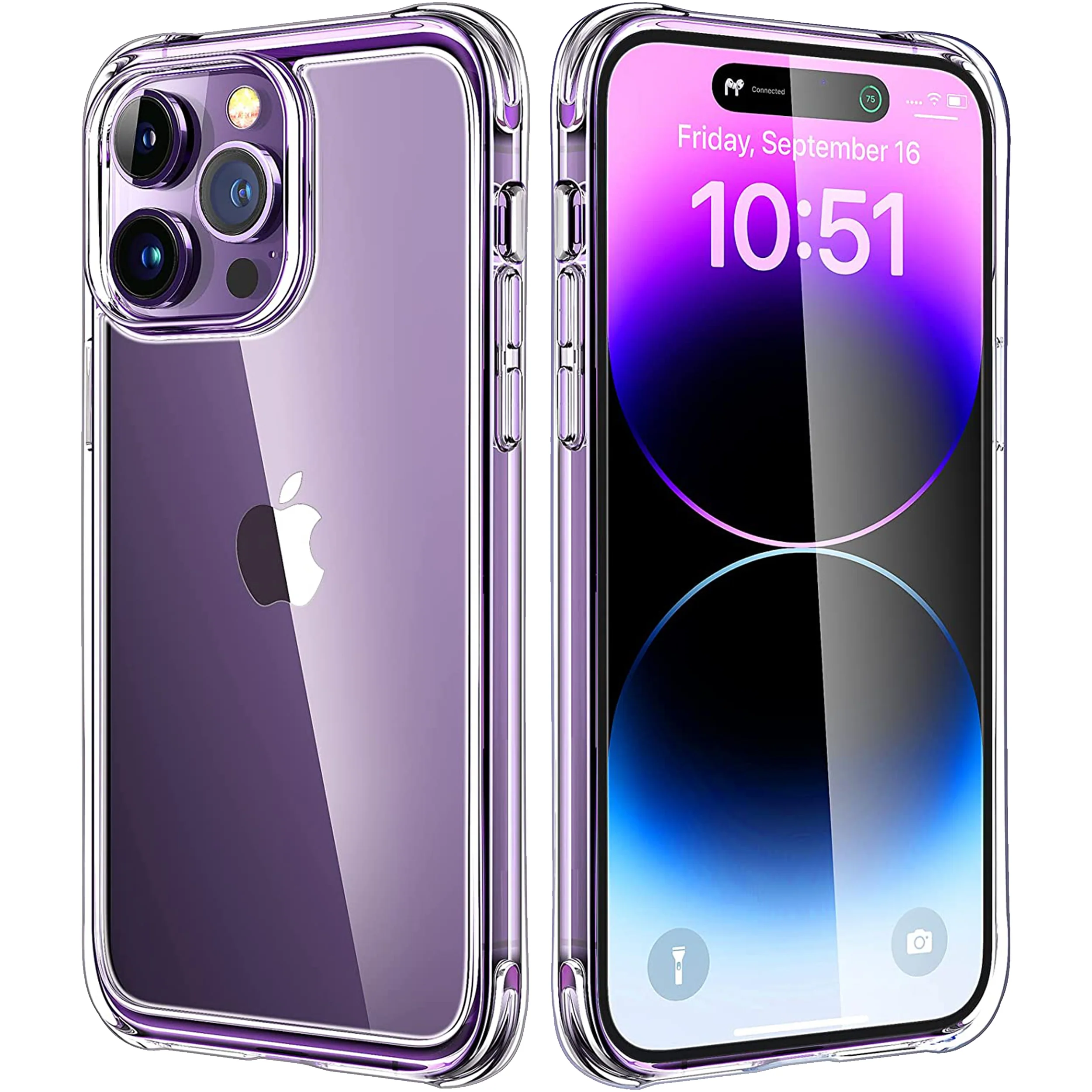 Transparente H��lle f��r iPhone mit Displayschutz