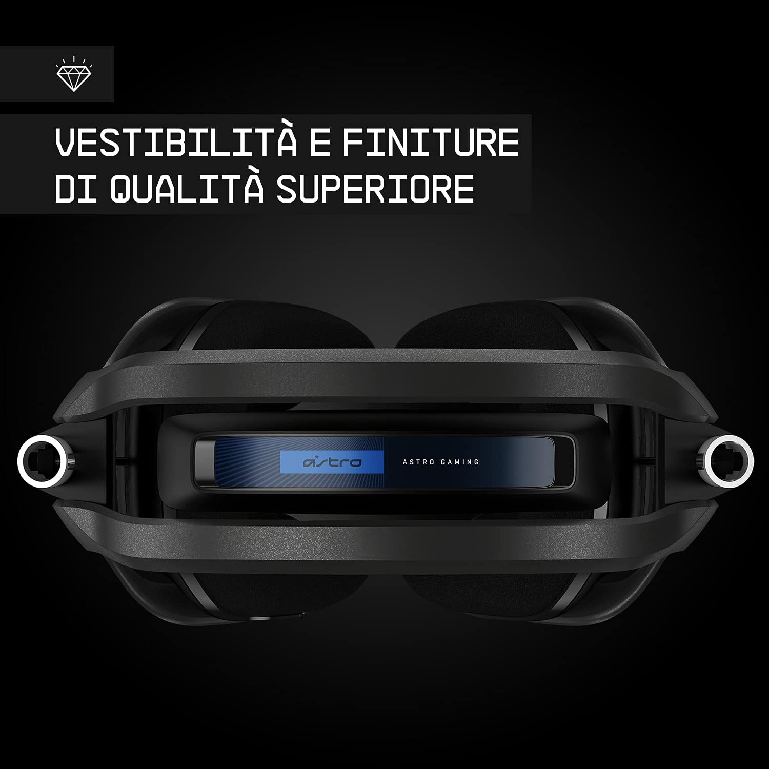 ASTRO Gaming A40 TR Cuffie Gaming Cablate, ASTRO Audio V2, Dolby ATMOS, Jack Audio 3,5 mm, Microfono Intercambiabile, per PS5, PS4, Xbox, PC, Mac, Mobile, Nero/Blu