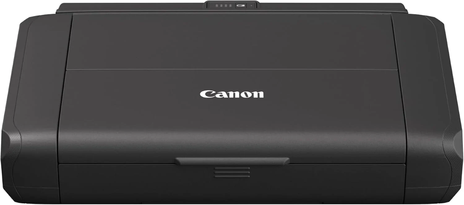 Canon PIXMA TR150 mobiler Drucker mit Akku (WLAN, Cloud, AirPrint, 4.800 DPI x 1.200 DPI, Highspeed USB Typ C, OLED-Display, Tintenstrahldrucker), schwarz