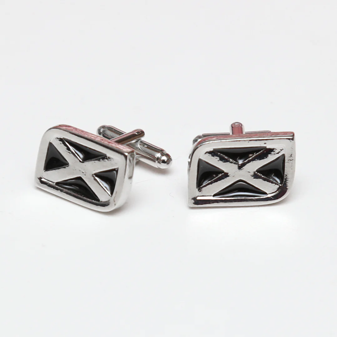 Pewter Saltire Cufflinks