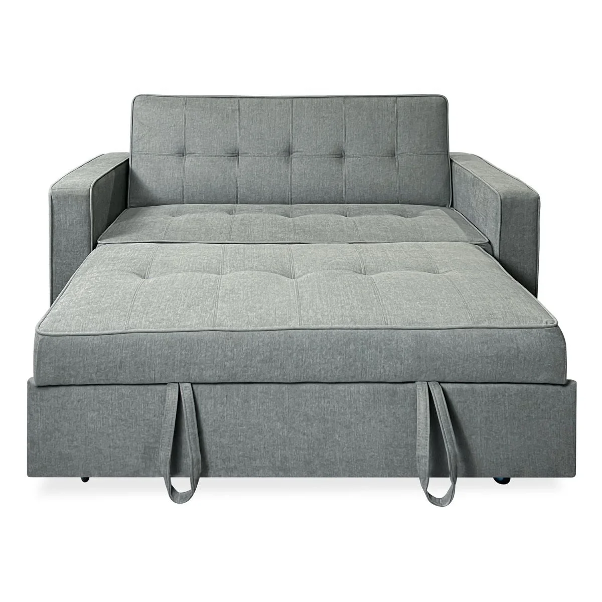 2026 Sofá Cama De 2 Plazas Modelo Vienna Con Reposabrazos, Gris, Diseño Moderno, Práctico Y Funcional