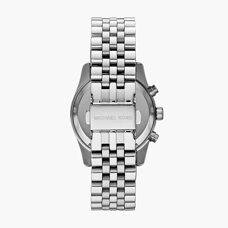 Michael Kors Lexington Chronograph Purple Dial Silver Watch - MK6223
