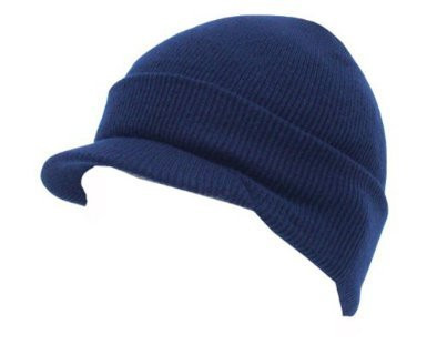 Beanie Visor Cap Navy 5774