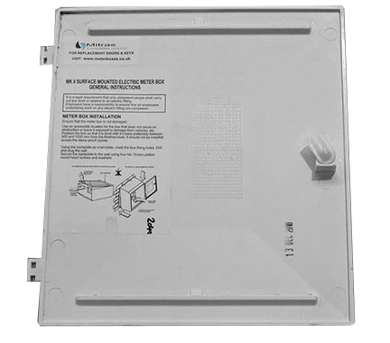 Mitras MK2 Surface Mounted Electricity Meter Box Door
