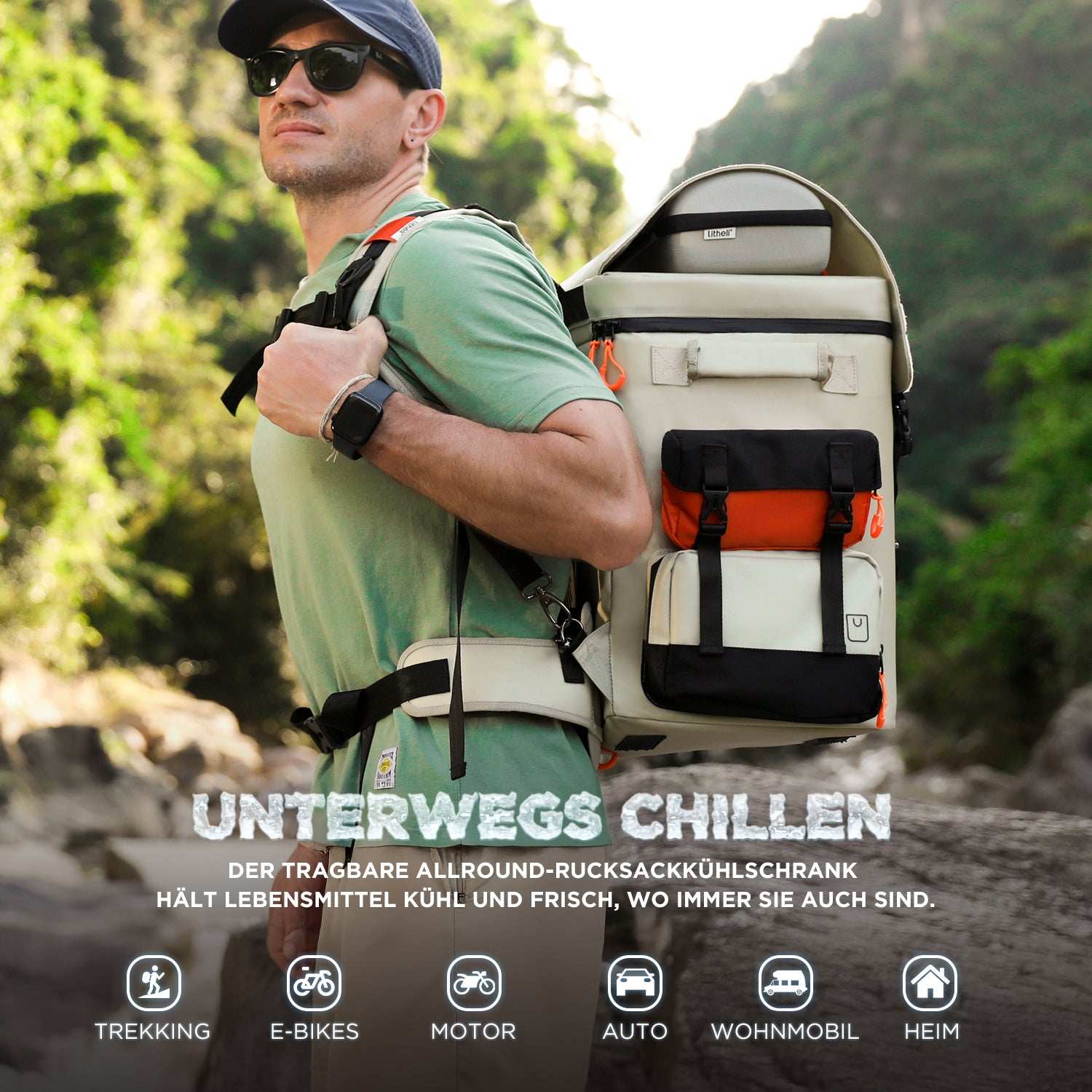 2025 Litheli FrozenPack – Nevera portátil de viaje en formato mochila