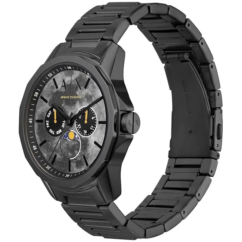Armani Exchange Moonphase Multifunction Black Men's Watch - AX1738