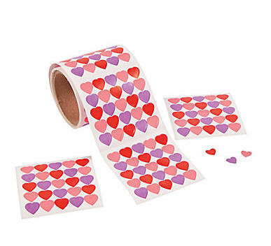 Valentines Day Sticker Rolls | 1000 PCS | 20009
