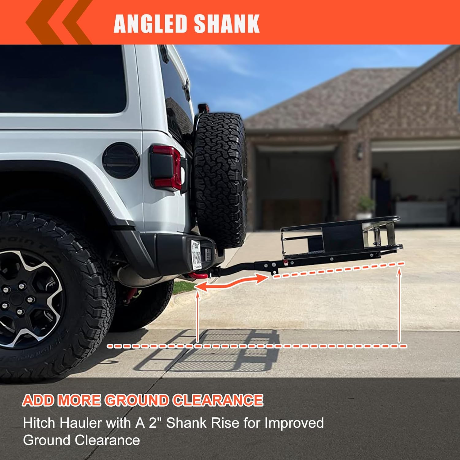 Folding hitch mounted cargo basket 60