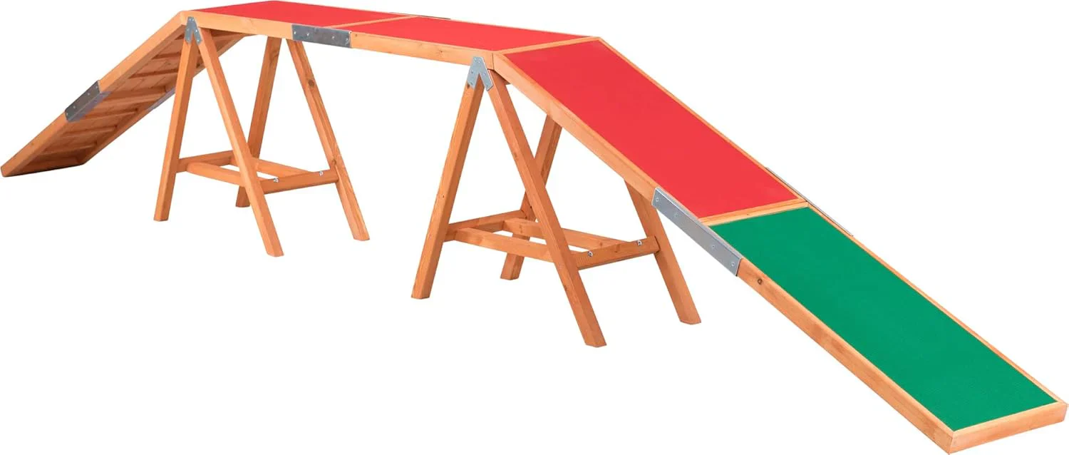 TRIXIE Hunde Agility Steg �C Agility-Ausr��stung f��r Hunde als Laufsteg & Trainingsequipment, wetterfestes Agility-Ger?t f��r Anf?nger & Fortgeschrittene, 456 x 64 x 30 cm - 32090