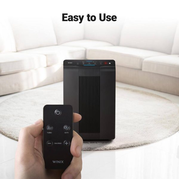116102 5500-2 Air Purifier with PlasmaWave Technology, Charcoal Gray