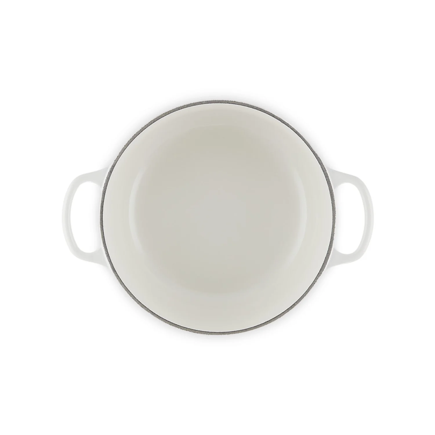 Le Creuset Pfanne Signature Bräter Round 20 cm White