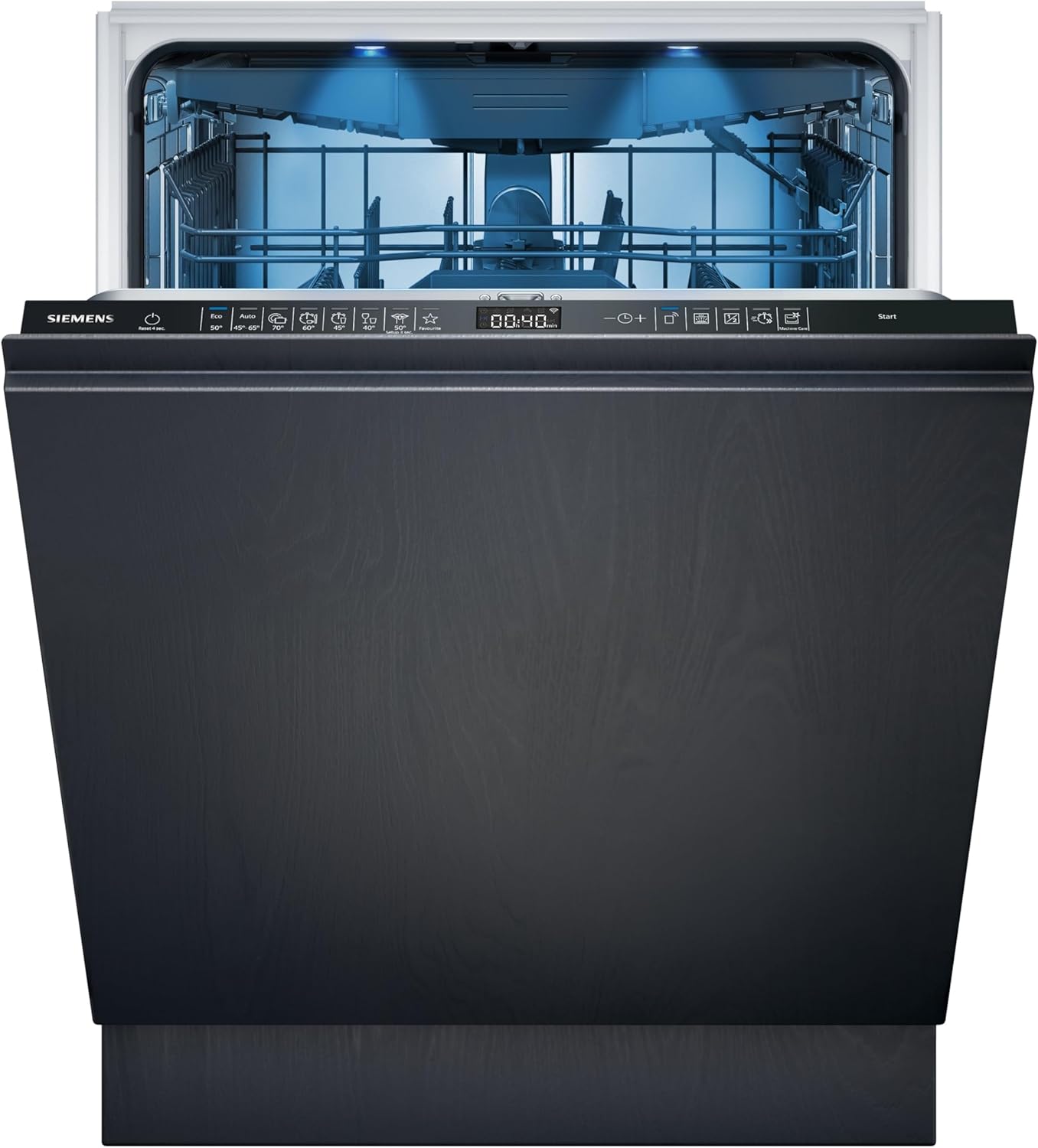 Siemens SN63EX06VE, iQ300 Smarter Geschirrspüler, Vollintegrierte Spülmaschine, 60 cm, Besteckschublade, Extra leise, varioSpeed, Automatische Türöffnung, Dreifach rackMatic, infoLight, intesiveZone