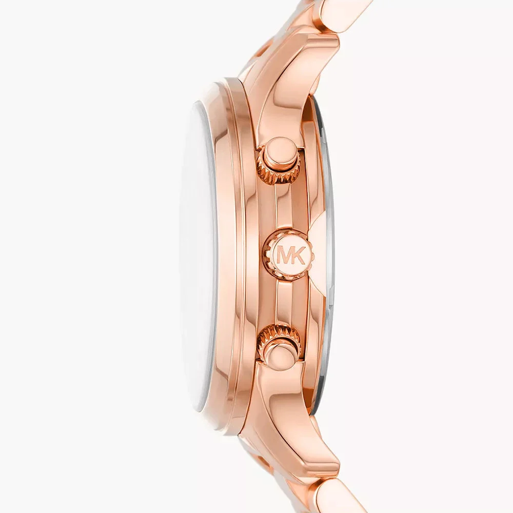 Michael Kors Mini Runway Chronograph Rose-gold Women's Watch - MK7327