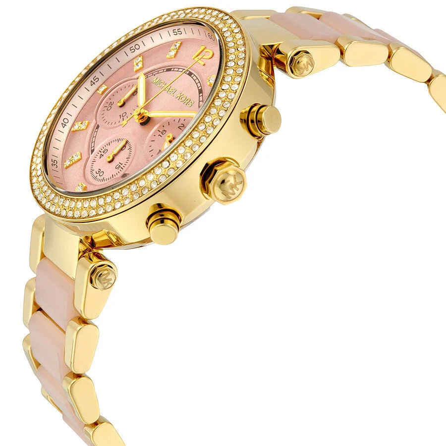 Michael Kors Parker Pink Dial Ladies Watch MK6326