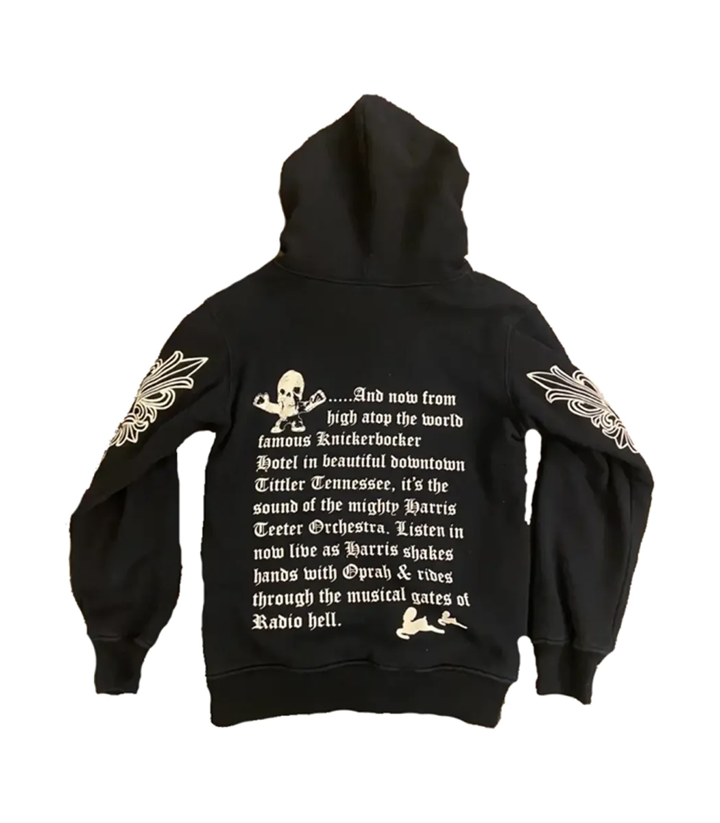 Chrome Hearts Rare Floral Zip-Up Hoodie
