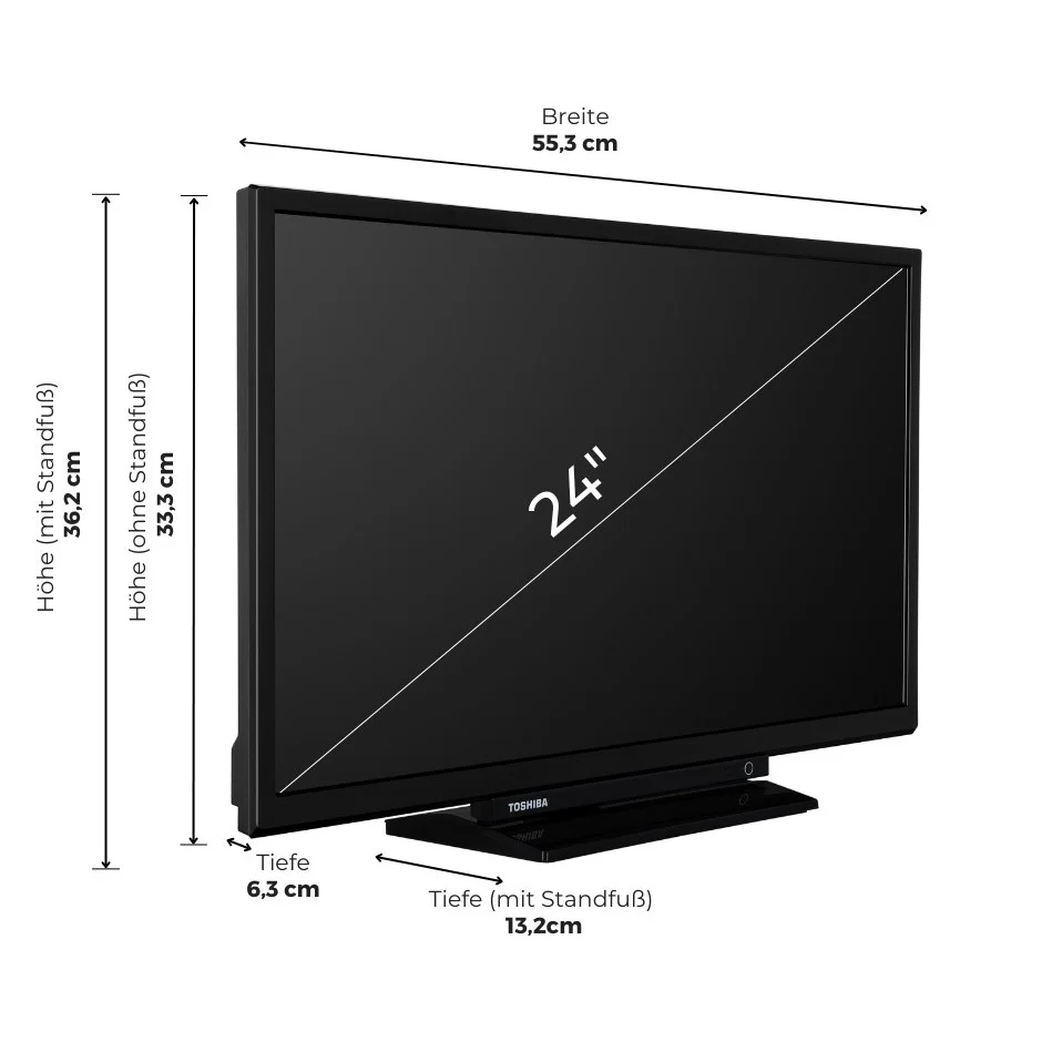 Toshiba TV 24 Zoll, HD Ready, 24WV3E63DA