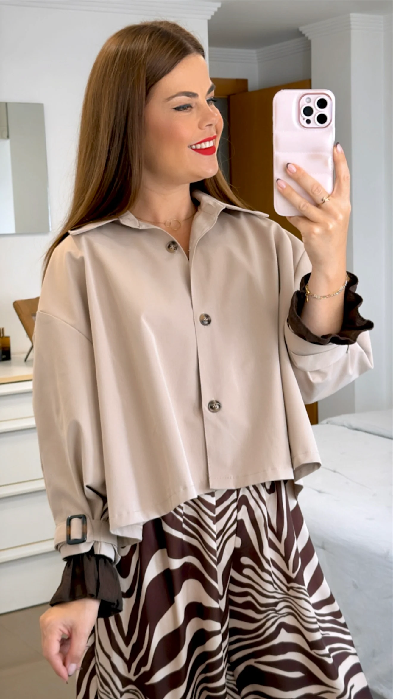 GABARDINA CROP B��SICA