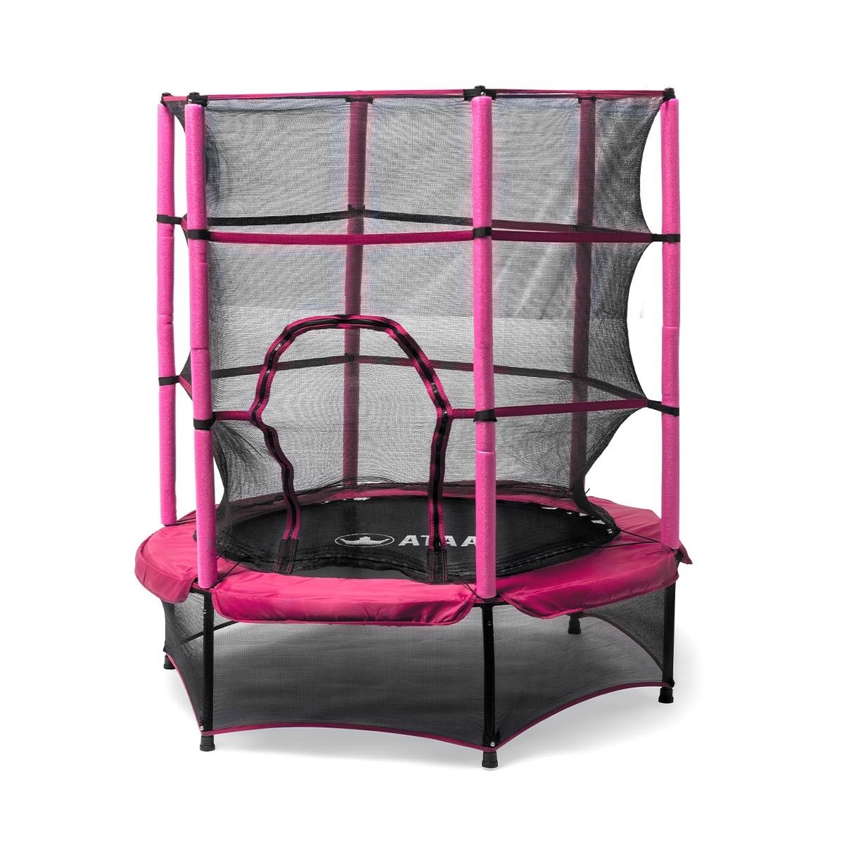 Cama Elástica Infantil Ataa 140 Rosa - Juegos Y Juguetes Infantiles Para Niños Al Aire Libre