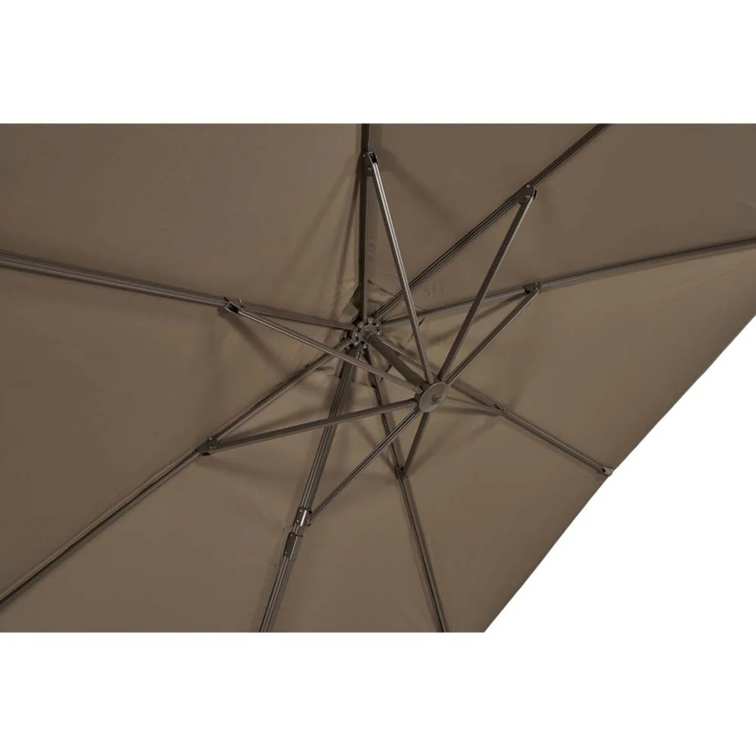 Sanremo - Ombrellone da giardino a braccio laterale light taupe
