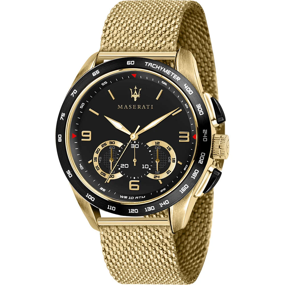 Maserati Traguardo Chronograph Quartz Black Dial Men's Watch R8873612010