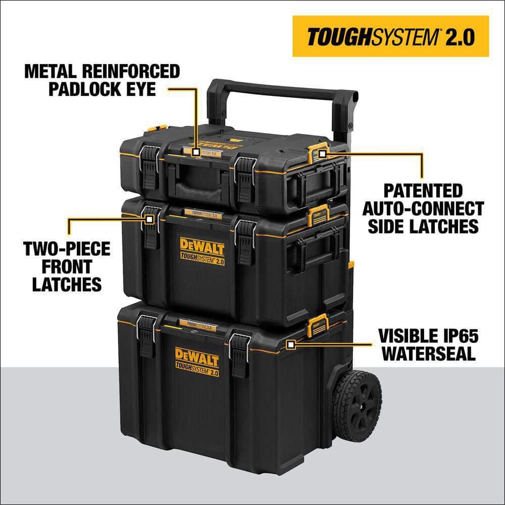 2025 TOUGHSYSTEM 2.0 24 in. Sistema di cassette portautensili a torre (set da 3 pezzi) DWST60437