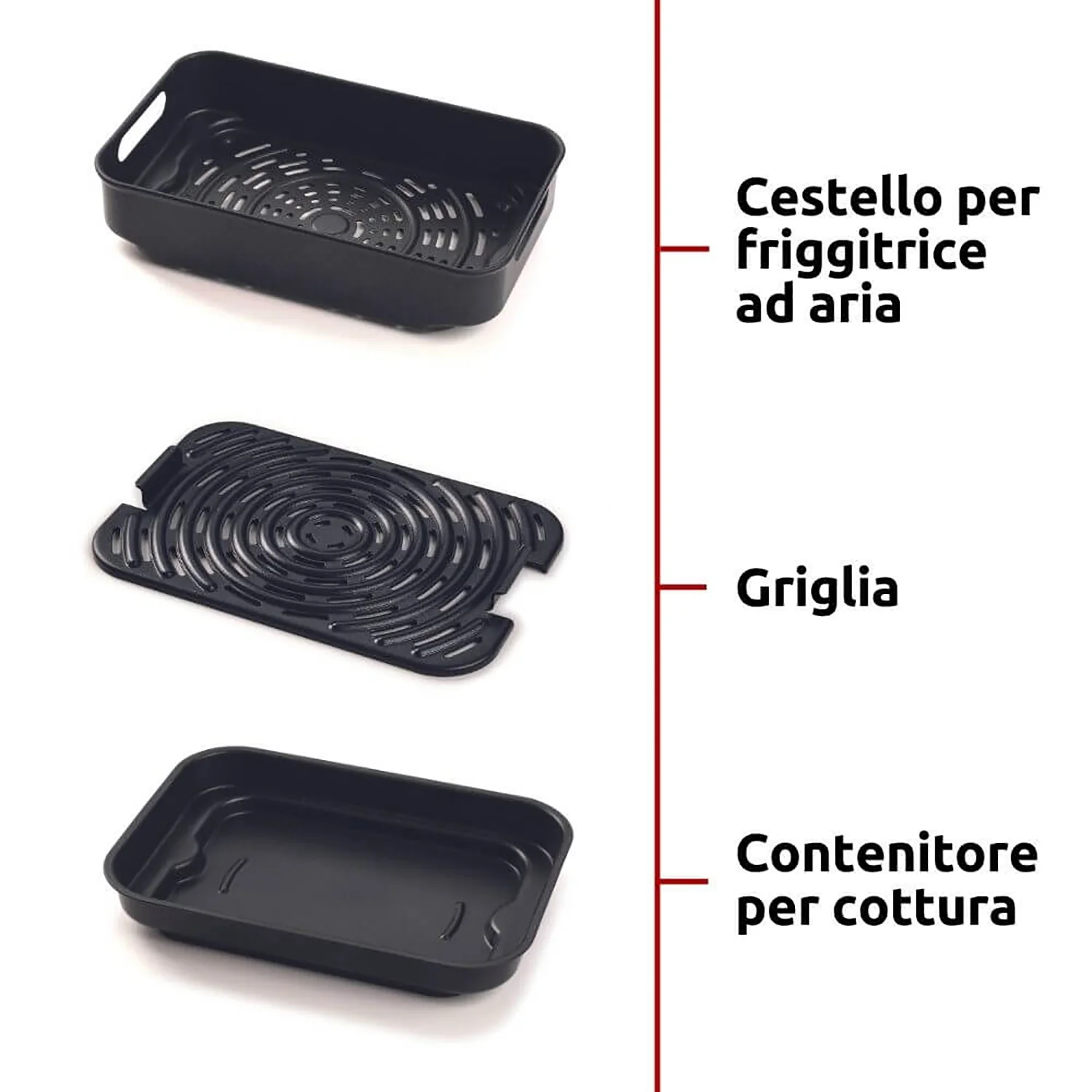 ARIETE - Friggitrice ad Aria Multifunzione Air Fryer Grill 8 litri 1700 Watt