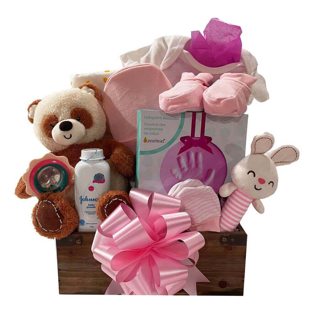 Time For Baby Girl Gift basket