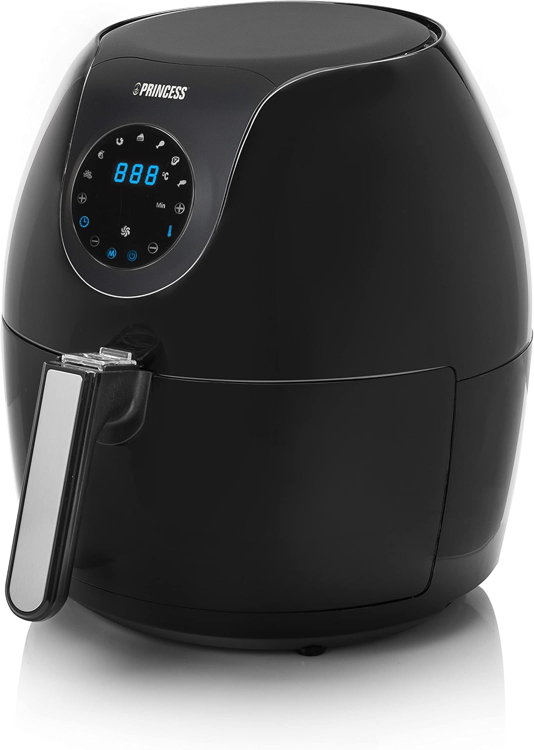 Princess Deluxe Oven Air Fryer - 11L - 1800W - Digital Touch Screen - 10 Preset Programs - Poultry and Basket Included - Stainless Steel - 182075
